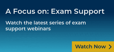 A focus on exam support, watch the latest series of exam support webinars