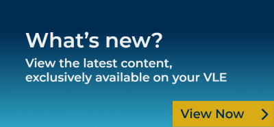 What's new? View the latest content, exclusively available on your VLE